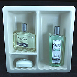 MP recessed shampoo soap niche shelf holder dish